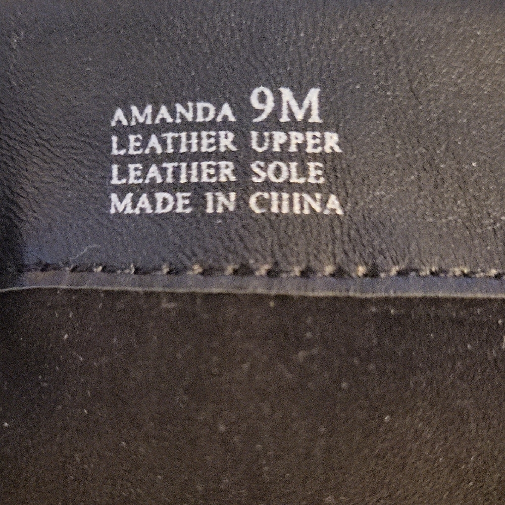 Halston Heritage Amanda Boots Black Leather Stiletto Size 9 - Picture 6 of 10